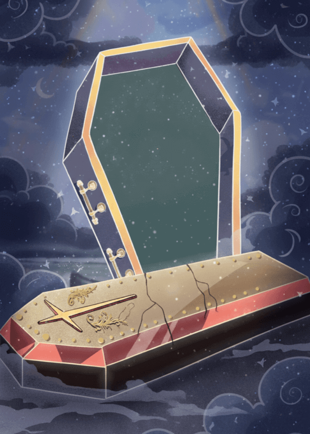 The Coffin Lenormand Card Meaning